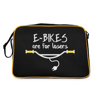 Les vélos électriques sont pour les perdants - Sac Retro - noir/or - Dos