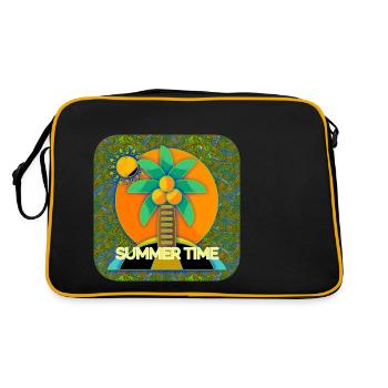 Heure d’été - Club WoW - Sac Retro - noir/or - Dos