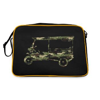 Armée Camo Tuk-Tuk - Sac Retro - noir/or - Dos