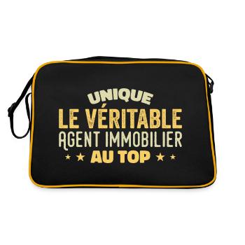 the real real estate agent at the top - Retro Bag - black/gold - Back
