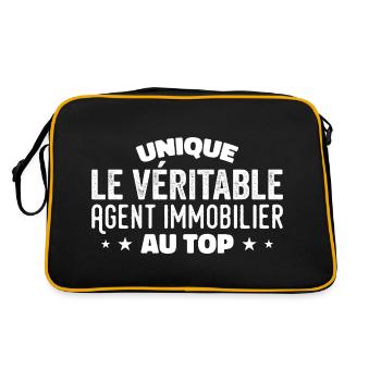 the real real estate agent at the top - Retro Bag - black/gold - Back