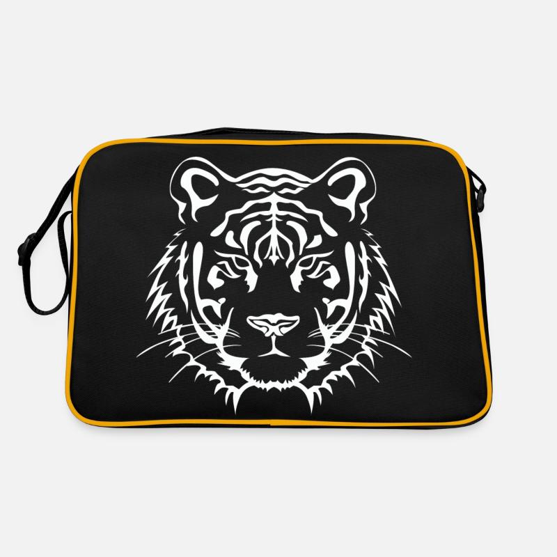 Tiger - Retro Tasche - Schwarz/Gold
