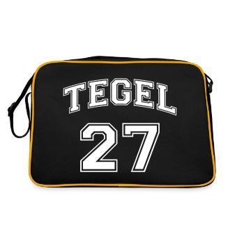 TEGEL 27 - White Nostalgia Design Berlin District - Retro Bag - black/gold - Back