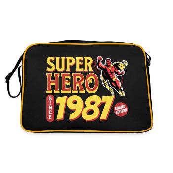Super Heroes Since 1987 - Anniversary 35 years - Retro Bag - black/gold - Back