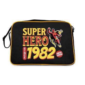 Super Heroes Since 1982 - Anniversary 40 years - Retro Bag - black/gold - Back