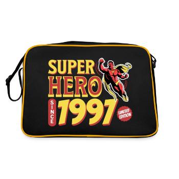 Super Heroes Since 1997 - Anniversary 25 years - Retro Bag - black/gold - Back