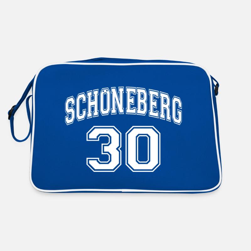 SCHÖNEBERG 30 Nostalgia Design Berlin District Zip Code Retro Bag