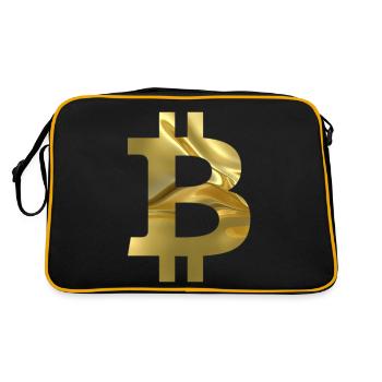 Bitcoin - Retro Bag - black/gold - Back