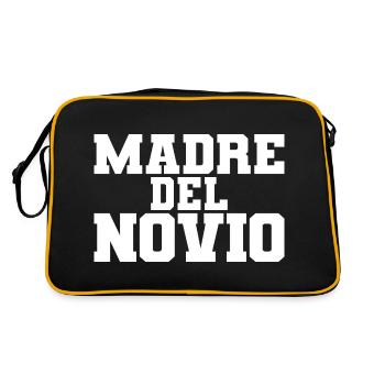 Madre del Novio Groom's Mother Wedding Gift - Retro Bag - black/gold - Back