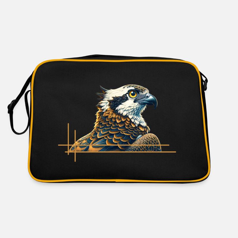 Prächtiger Falke Retro Tasche