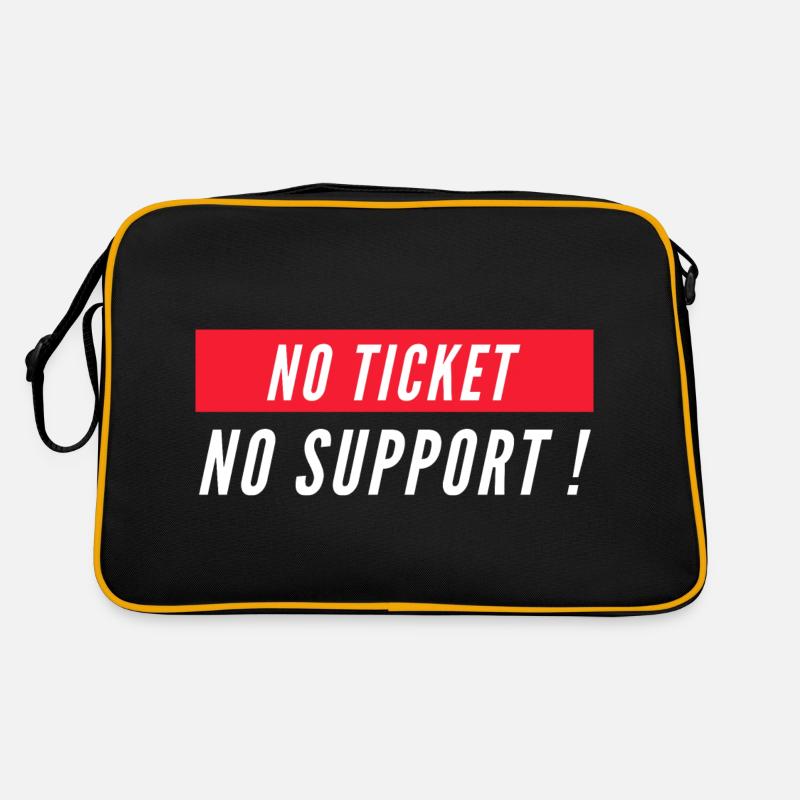 No ticket no support! EDV IT Informatiker Spruch Retro Tasche