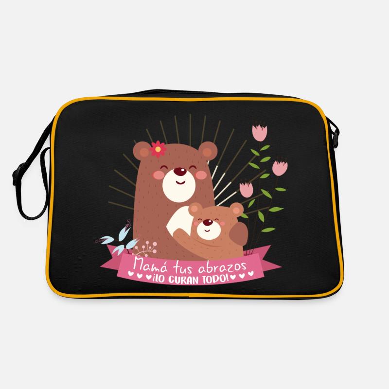Geschenke an die Mutter des Kindes "Deine Umarmungen heilen" Retro Tasche