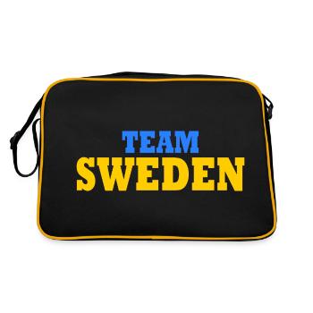 Team sweden - Sac Retro - noir/or - Dos