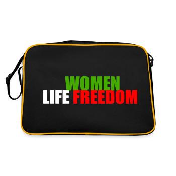 Women life freedom - Sac Retro - noir/or - Dos