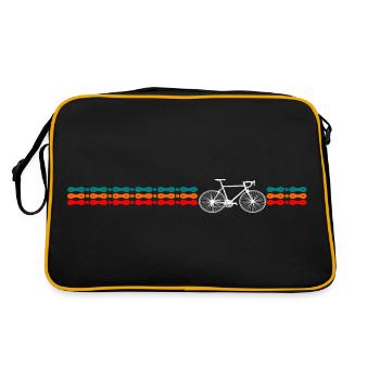 Vélo de course Vélo Rétro Design - Sac Retro - noir/or - Dos