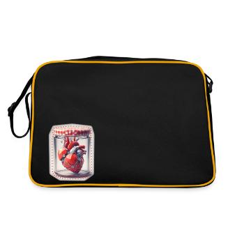 Bionic Heart Origamy - Retro Bag - black/gold - Back