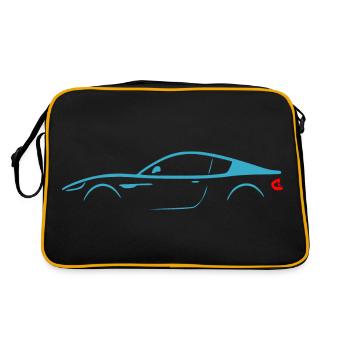 Voiture silhouette Coupé Sports Car - Sac Retro - noir/or - Dos