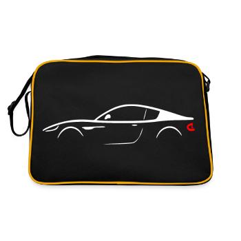 Voiture silhouette Coupé Sports Car - Sac Retro - noir/or - Dos