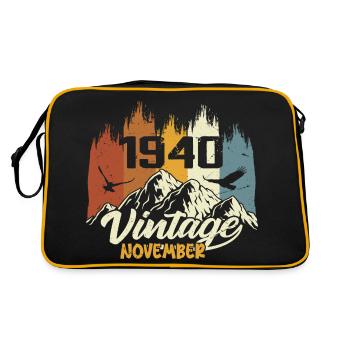 85th Birthday - Legendary since November 1940 - Retro Bag - black/gold - Back