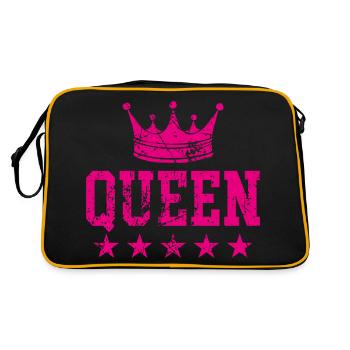 Couronne de reine - Sac Retro - noir/or - Dos