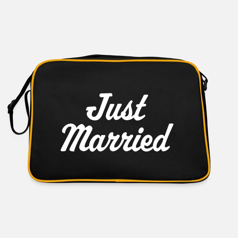 Just Married Retro Bag