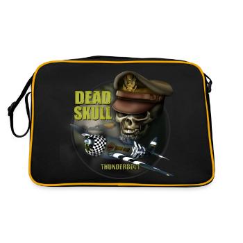 P47 Thunderbolt Dead Skull - Retro Bag - black/gold - Back