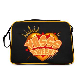 Yasss Kween! - Retro Bag - black/gold - Back