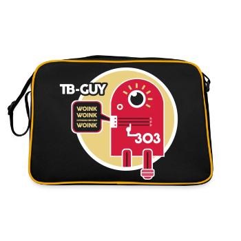 TB Guy all color layers editable - Retro Bag - black/gold - Back
