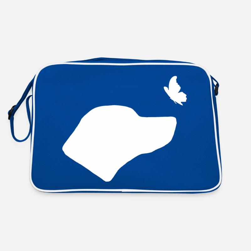 Rhodesian Ridgeback mit Schmetterling Retro Tasche