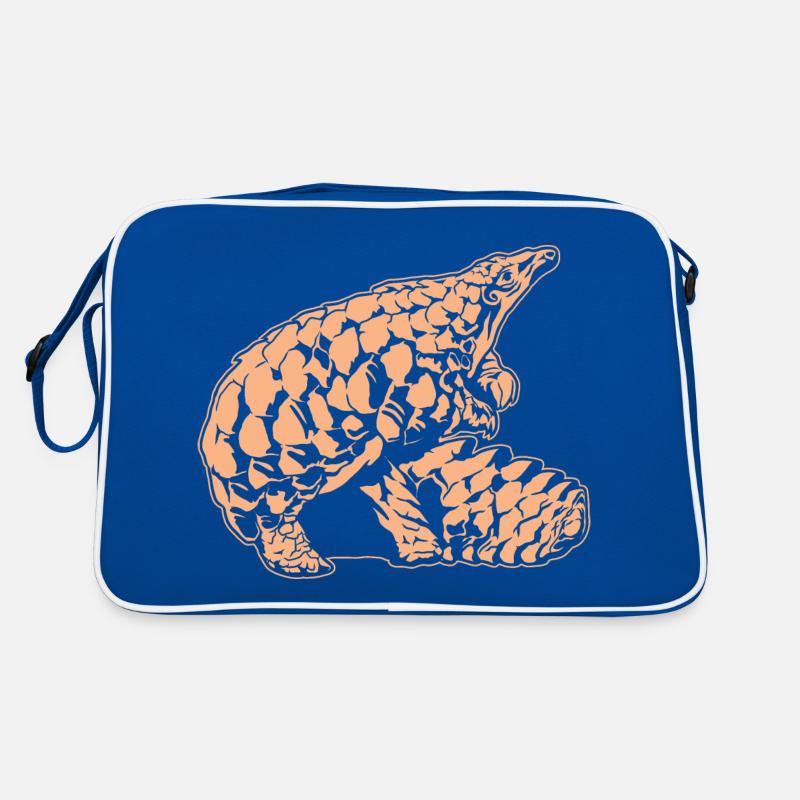 Cool Pangolin Sketch Graphic Wildlife Creature Retro Bag