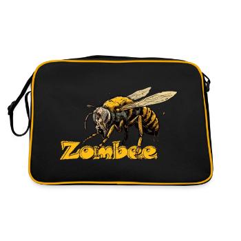 Abeille zombie - Zombee - Zombies - Insectes - Miel - Sac Retro - noir/or - Dos