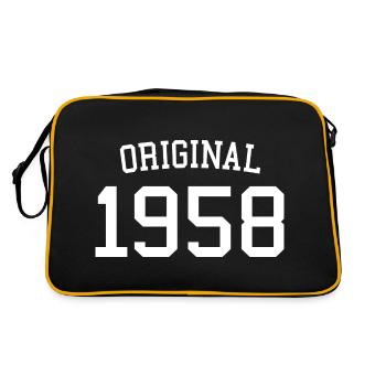 Original 1958 - 64 ans, cadeau du 64e anniversaire - Sac Retro - noir/or - Dos