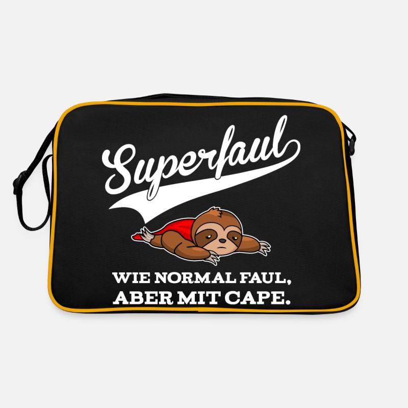Superfaul - also faul mit Cape Retro Tasche