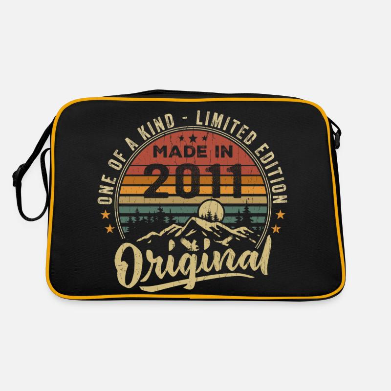 Né 2011 Original Retro Vintage Anniversaire 2011 Sac Retro