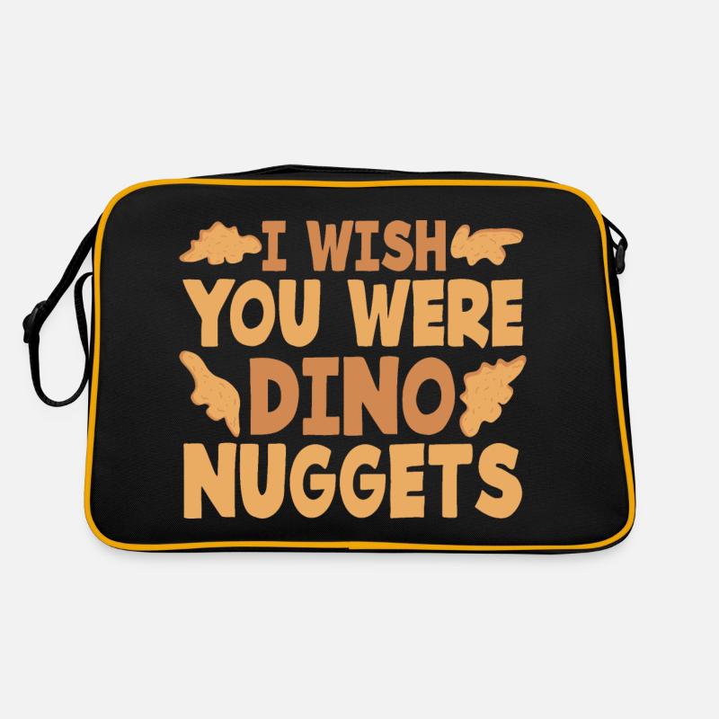 Nuggets de poulet - Drôle de pépite de dinosaure Meme Sac Retro