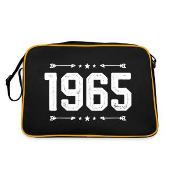 Millésime 1965 Millésime 60ème anniversaire 1965. - Sac Retro - noir/or - Dos