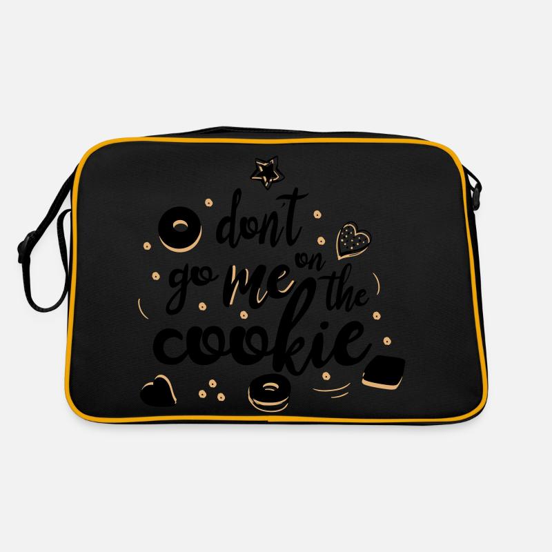 don´t go me on the cookie - Retro Tasche - Schwarz/Gold