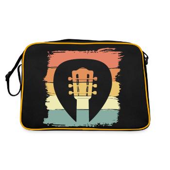 Guitar retro vintage - Retro Bag - black/gold - Back
