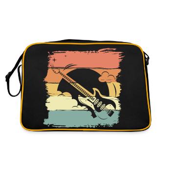 Guitar retro vintage - Retro Bag - black/gold - Back