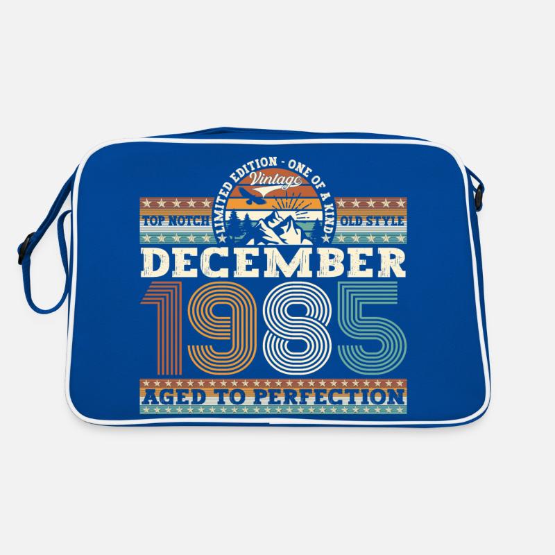 December Born 1985 37th birthday gift Retro Bag