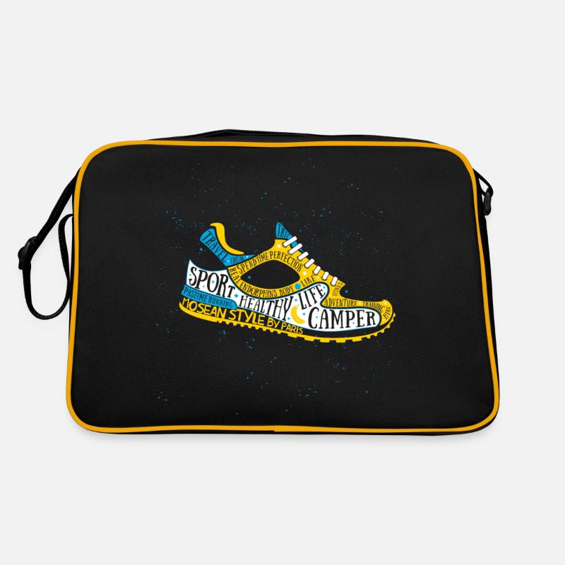 Run sneaker MBP - Retro Tasche - Schwarz/Gold