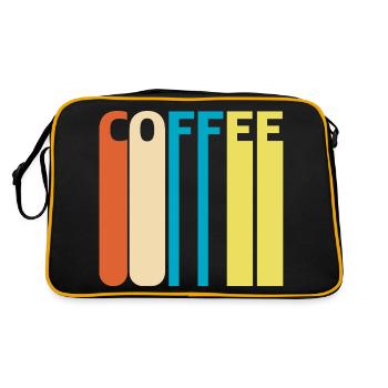 Café | tasse à café, café au lait, cappuccino, café - Sac Retro - noir/or - Dos