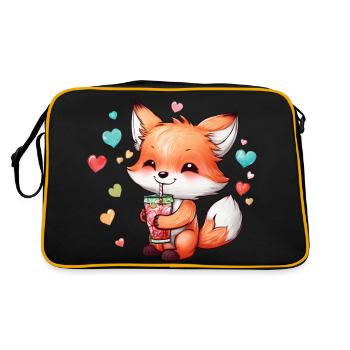 Fox cub - Retro Bag - black/gold - Back