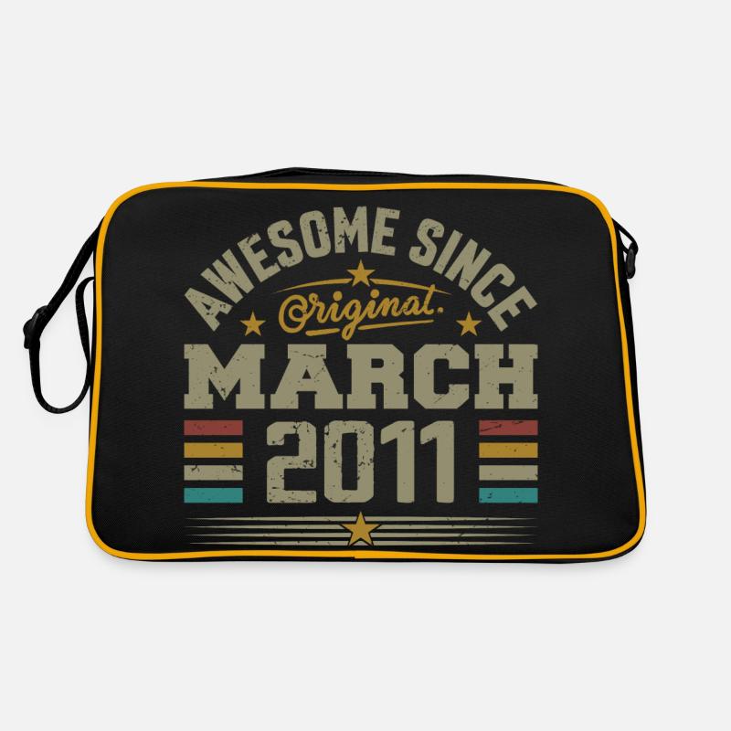 März 2011 Geburtstag Vintage Geschenkidee 2011 Retro Tasche