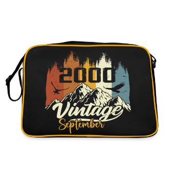 Legends Were Born In September 2000 Vintage 2000 - Retro Bag - black/gold - Back