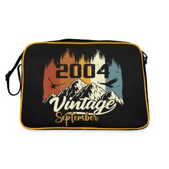 Legends Were Born In September 2004 Vintage 2004 - Retro Bag - black/gold - Back