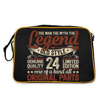 24 Years Old, Legends 2000 Vintage 2000 Anniversary - Retro Bag - black/gold - Back