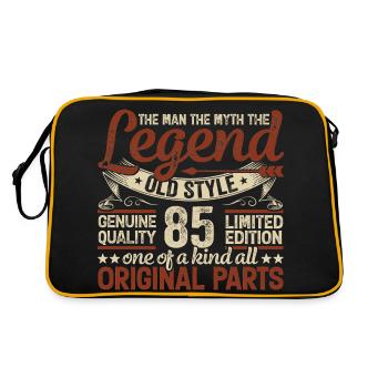 85 years old, legends 1939 vintage 1939 anniversary - Retro Bag - black/gold - Back
