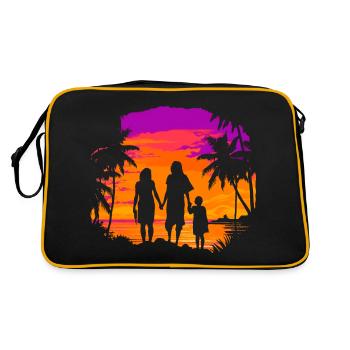 COUCHER DE SOLEIL - Sac Retro - noir/or - Dos
