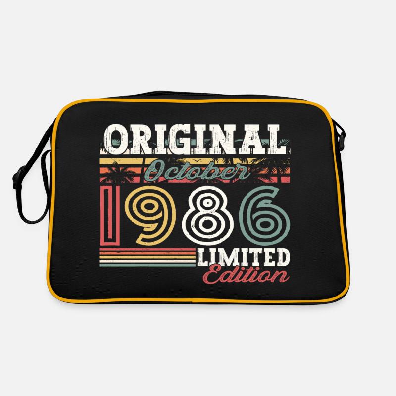 Original Octobre 1986 36th Birthday Gift Cool Sac Retro